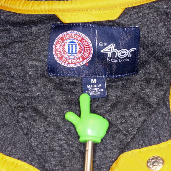 Mizzou Quilted Snap-Collar Long Sleeve Pullover Women's Size Medium - Picture 4 of 8